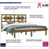 Drewniane łóżko w kolorze miodowy brąz 140x200 Satori 5X