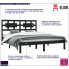 Drewniane łóżko w kolorze czarnym 160x200 Satori 6X