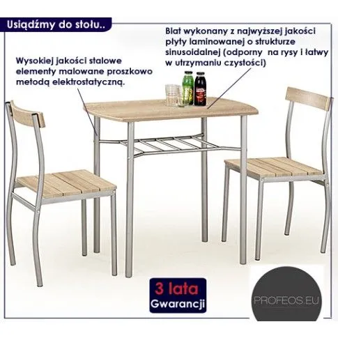 Fotografia Stół z krzesłami Evosa - olcha z kategorii Stoły
