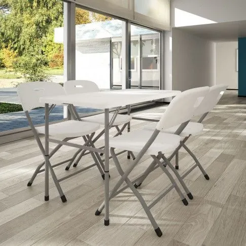 Szczegółowe zdjęcie nr 4 produktu Zestaw mebli ogrodowych Bers - biały