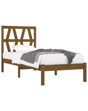 Drewniane łóżko miodowy brąz 90x200 - Yoko 3X w sklepie Edinos.pl