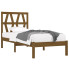 Drewniane łóżko miodowy brąz 90x200 - Yoko 3X