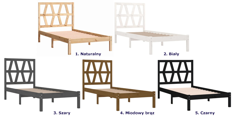 kolory łóżka Dotto 3X