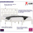 Drewniane łóżko w kolorze białym 120x200 Yoko 4X