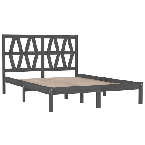 Szare drewniane łóżko 120x200 Yoko 4X