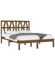 Drewniane łóżko miodowy brąz 120x200 - Yoko 4X w sklepie Edinos.pl
