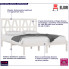 Drewniane łóżko w kolorze białym 160x200 Yoko 6X