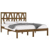 Podwójne łóżko drewniane miodowy brąz 160x200 - Yoko 6X