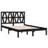 Czarne drewniane łóżko 160x200 Yoko 6X
