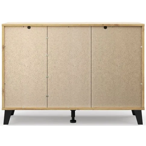 Komoda na nóżkach z 3 szufladami i szafką dąb artisan Nomari 7X