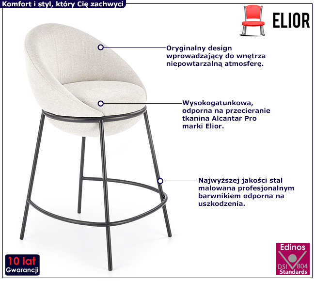 Beżowy hoker kuchenny Solving