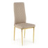 Beżowe tapicerowane krzesło Emro
