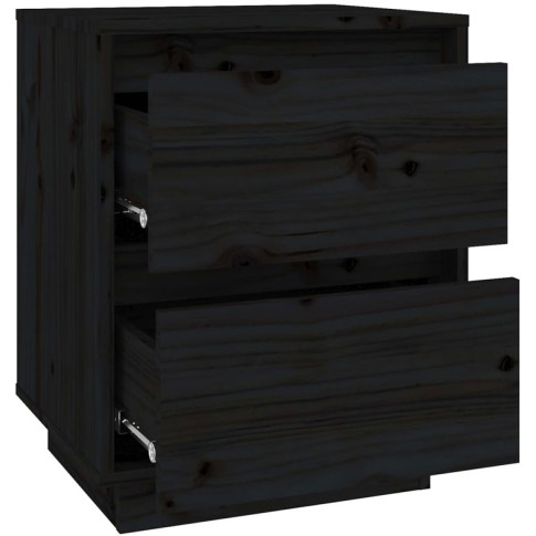 Drewniana szafka nocna 2 szuflady Vobi