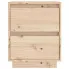 Drewniana szafka nocna naturalna 2 szuflady Vobi