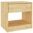 Drewniana szafka nocna z szufladą i otwartą półką Uwer