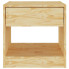 Naturalna drewniana szafka nocna do sypialni z szufladą Uwer