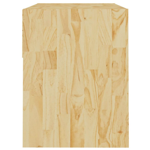 Naturalna drewniana szafka nocna z szuflada Uwer