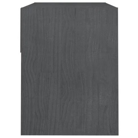 Drewniana szafka nocna skandynawska szara Uwer