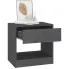 Szara szafka nocna z szufladą sosnowa Uwer