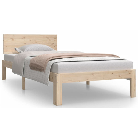Naturalne drewniane łóżko 90x200 Iringa 3X