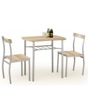 Stół z krzesłami Twiner - dąb sonoma w sklepie Edinos.pl