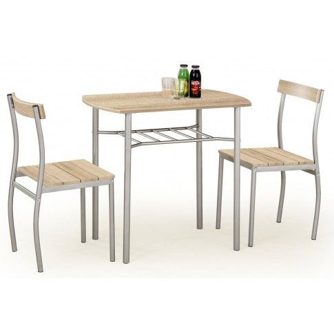 Zdjęcie produktu Stół z krzesłami Twiner - dąb sonoma.
