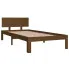 Drewniane brązowe łóżko 90x200 Iringa 3X