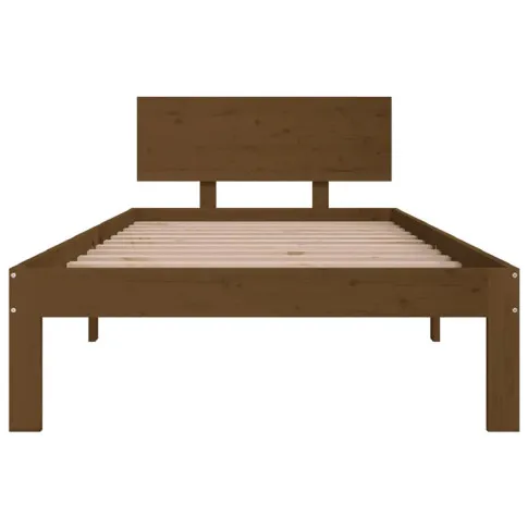 Sosnowe brązowe łóżko 90x200 Iringa 3X