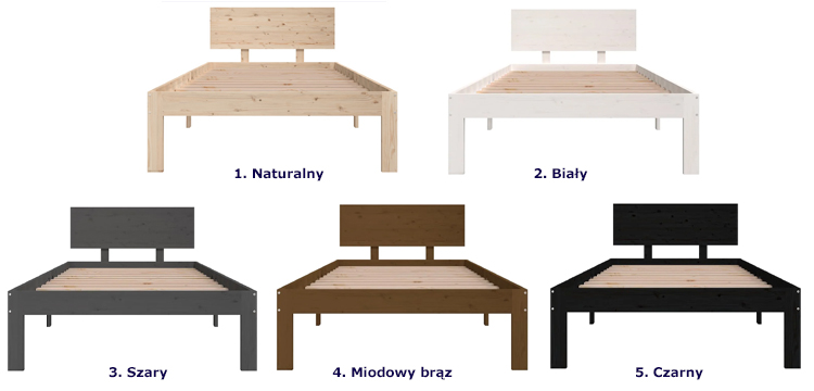 kolory łózka Xena 3X
