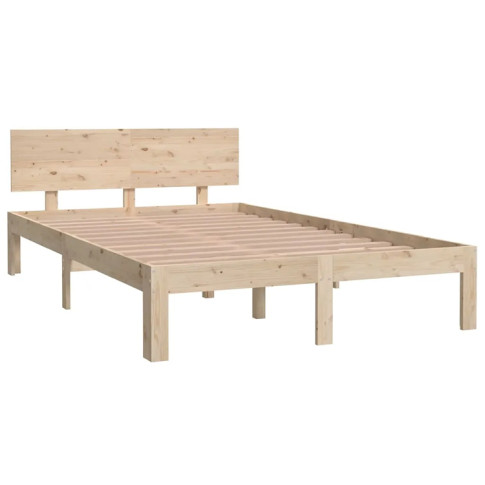 Drewniane naturalne łóżko 120x200 Iringa 4X