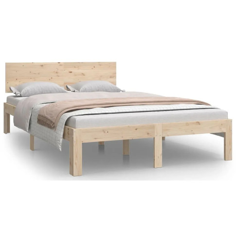 Naturalne drewniane łóżko 120x200 Iringa 4X