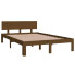 Drewniane brązowe łóżko 120x200 Iringa 4X