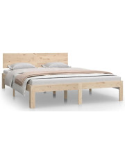 Dwuosobowe łóżko sosnowe 140x200 - Iringa 5X w sklepie Edinos.pl