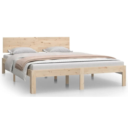 Naturalne drewniane łóżko 140x200 Iringa 5X