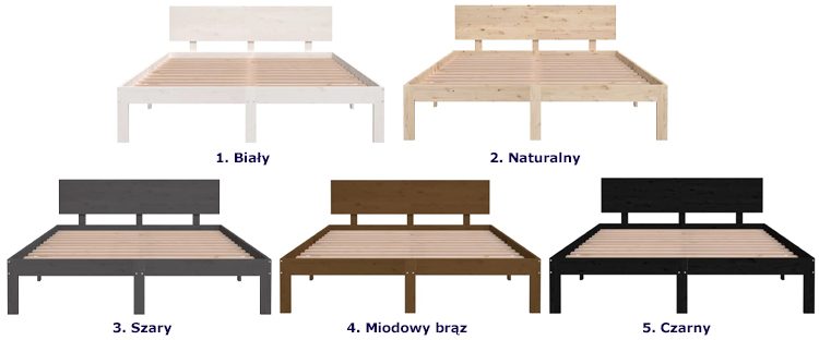 kolory łóżka Limora 5X