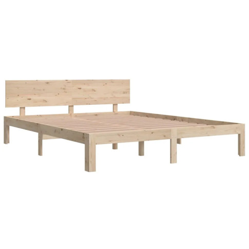 Drewniane naturalne łóżko 160x200 Iringa 6X