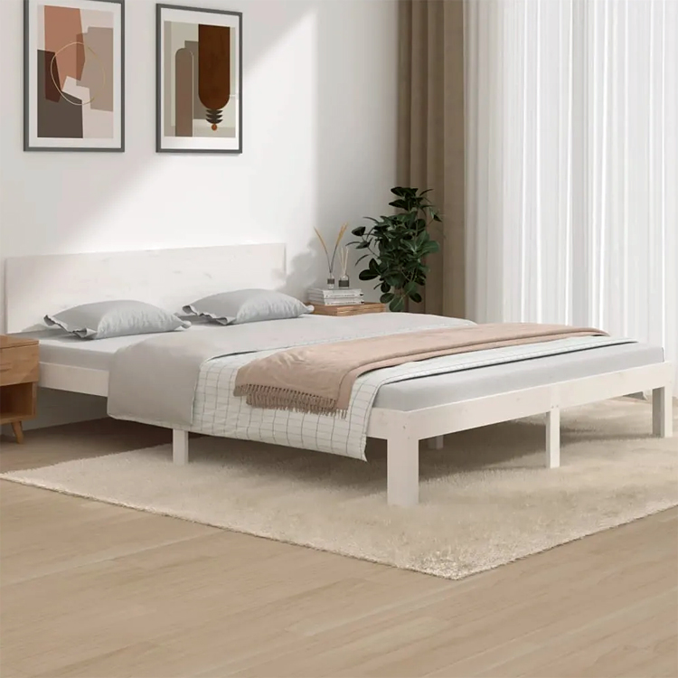 aranżacja z białym łóżkiem Iringa 6x