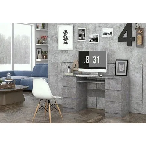 Zdjęcie młodzieżowe biurko pod laptopa beton Balo 2X | Edinos.pl