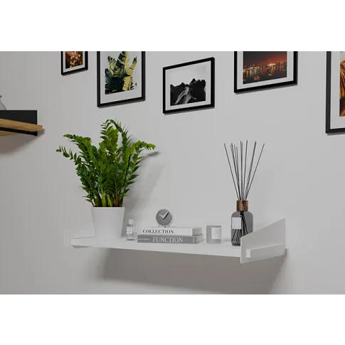 Wizualizacja białej półki ściennej Thord 3X