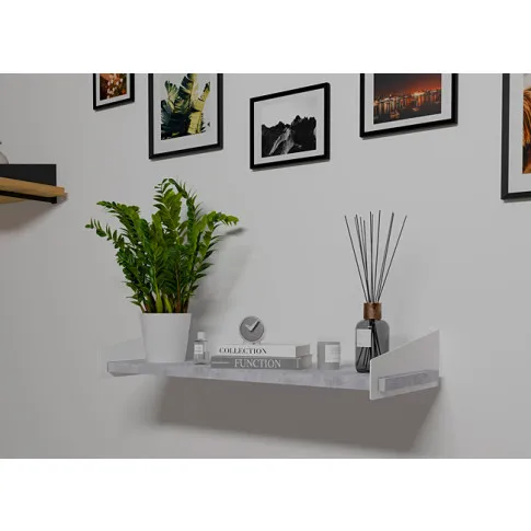 Wizualizacja półki Thord 3X biały beton