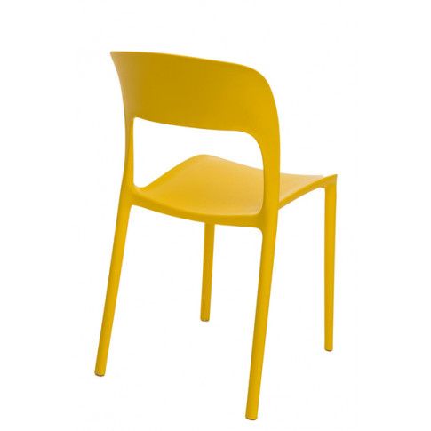 Zdjęcie krzesło Deliot 2X żółte do kawiarni - sklep Edinos.pl