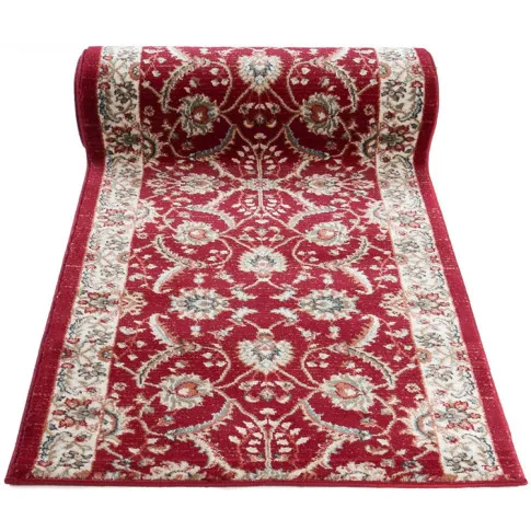 Czerwony chodnik dywanowy na metry w klasyczny wzór Celanto 3X