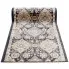 Antracytowy wzorzysty chodnik dywanowy w stylu vintage Celanto 4X