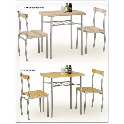 Zdjęcie stół z krzesłami Twiner do kuchni wenge - sklep Edinos.pl