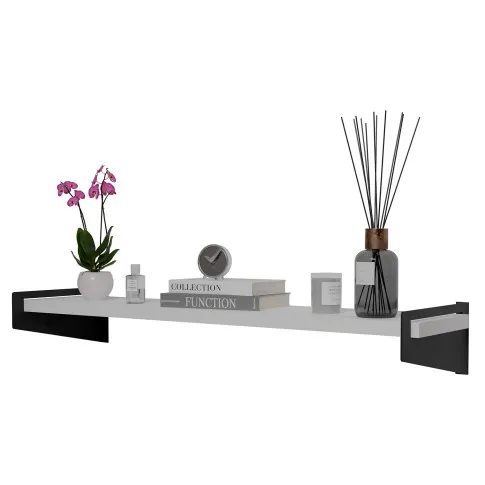 Półka ścienna Thorir 4X czarny biały