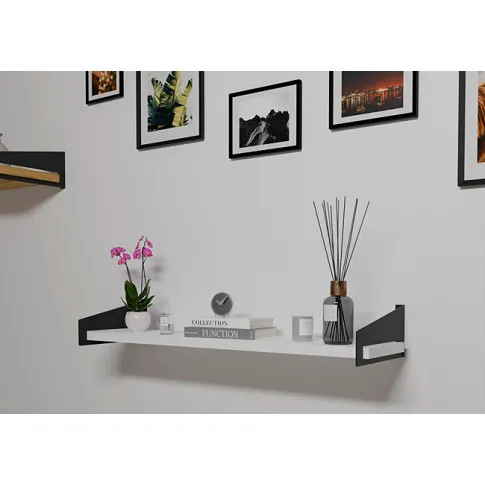Wizualizacja półki ściennej Thorir 4X czarny biały