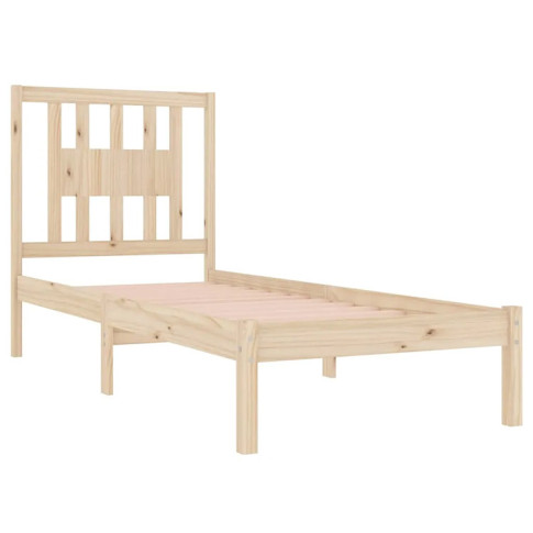 Drewniane naturalne łóżko 90x200 Basel 3X