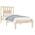 Pojedyncze naturalne łóżko sosnowe 90x200 - Basel 3X