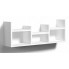 Biała minimalistyczna nadstawka na biurko - Lorea 3X