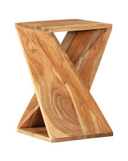 Drewniany stolik pomocniczy w stylu vintage - Ulfar w sklepie Edinos.pl